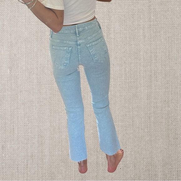 Mother The Insider Crop Step Fray Jeans - Picture 4 of 13